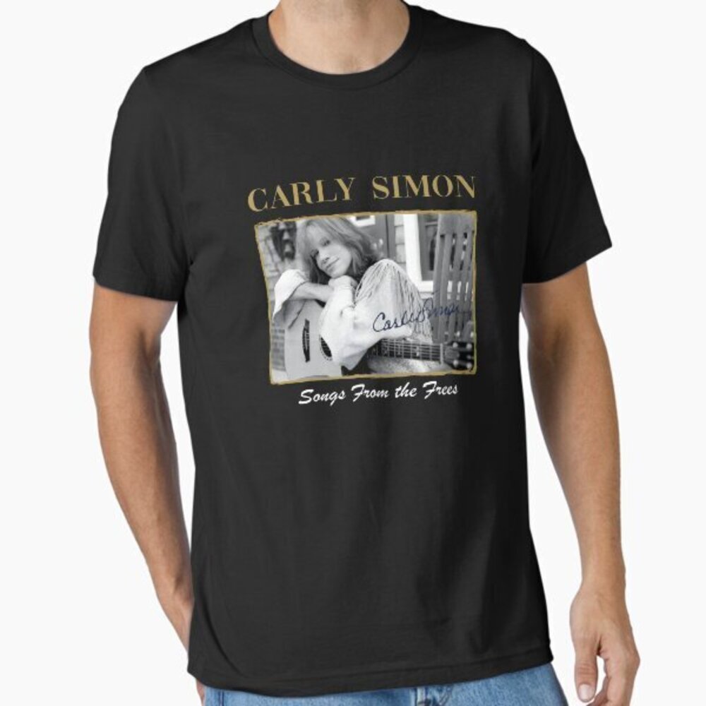 Carly Carly Simon T-Shirts Unisex Black